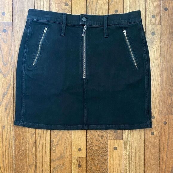 Madewell Stretch Denim Straight Mini Zipper Skirt‎ - Picture 5 of 11